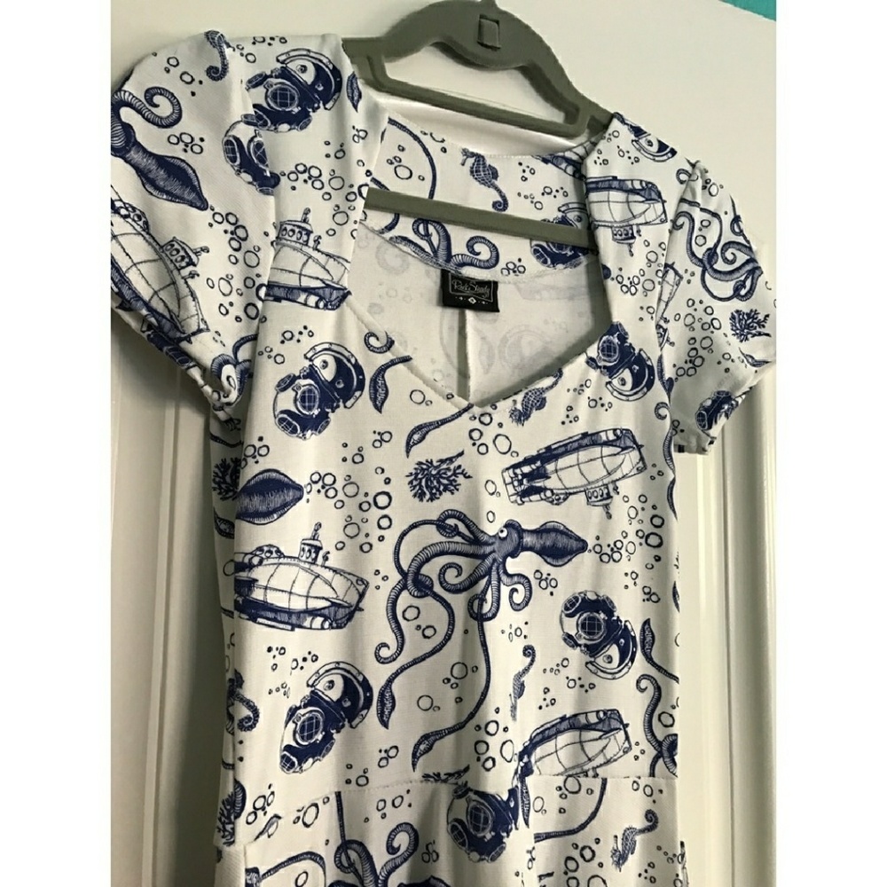 Rock steady pin up octopus nautical dress